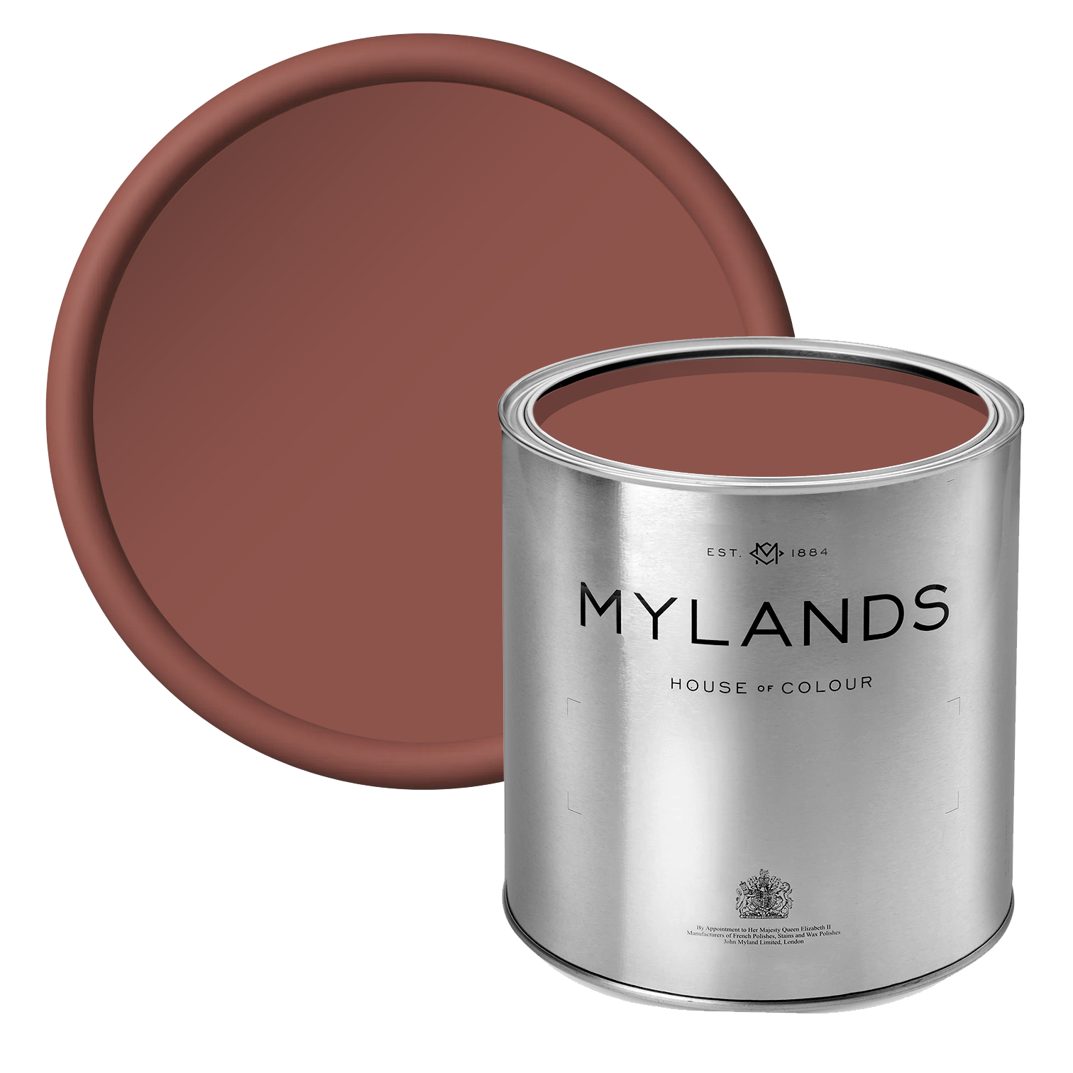 Henna BH.18 - Mylands soft terracotta red paint in tin