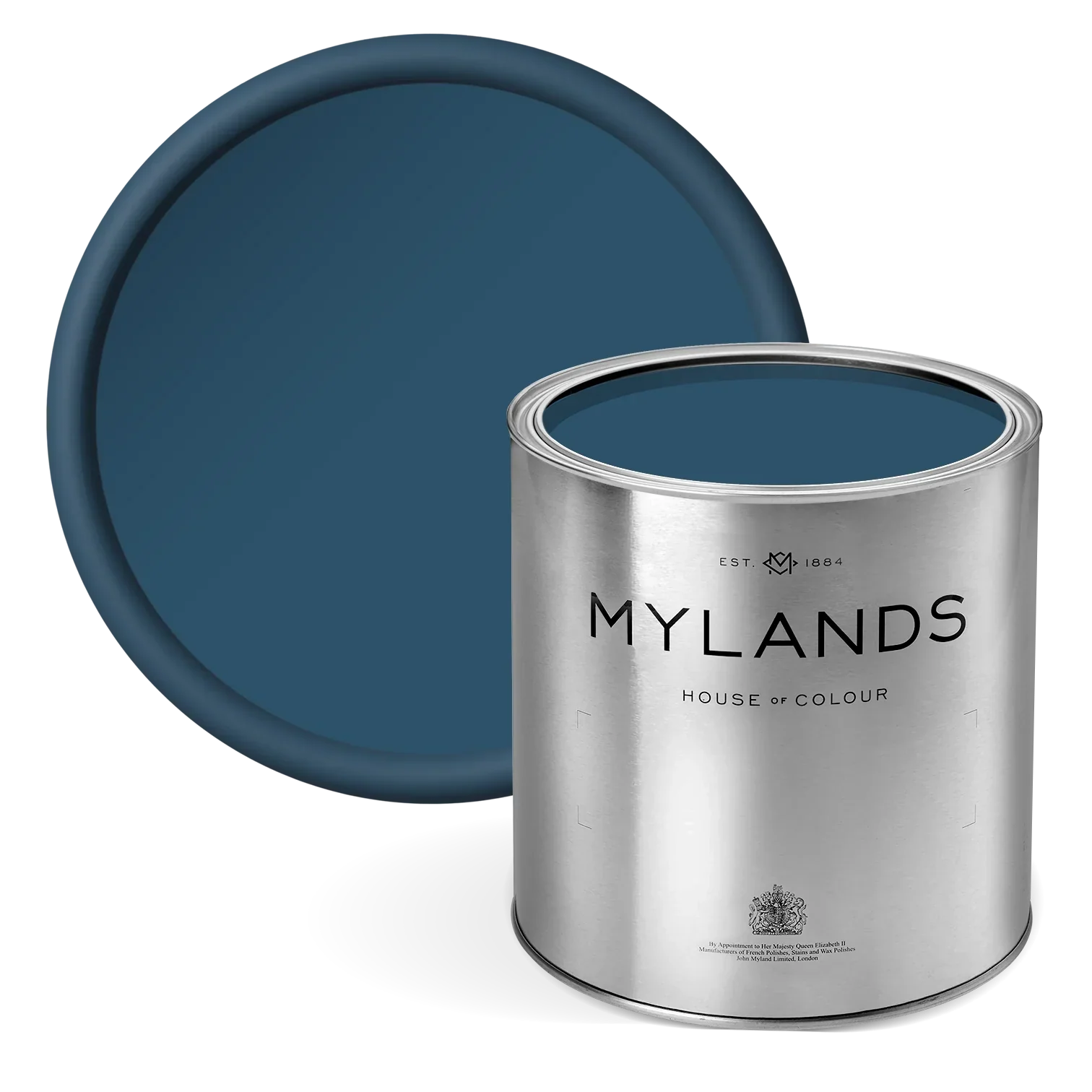 Proper Blue™ No.67 - Mylands mineral blue paint in tin