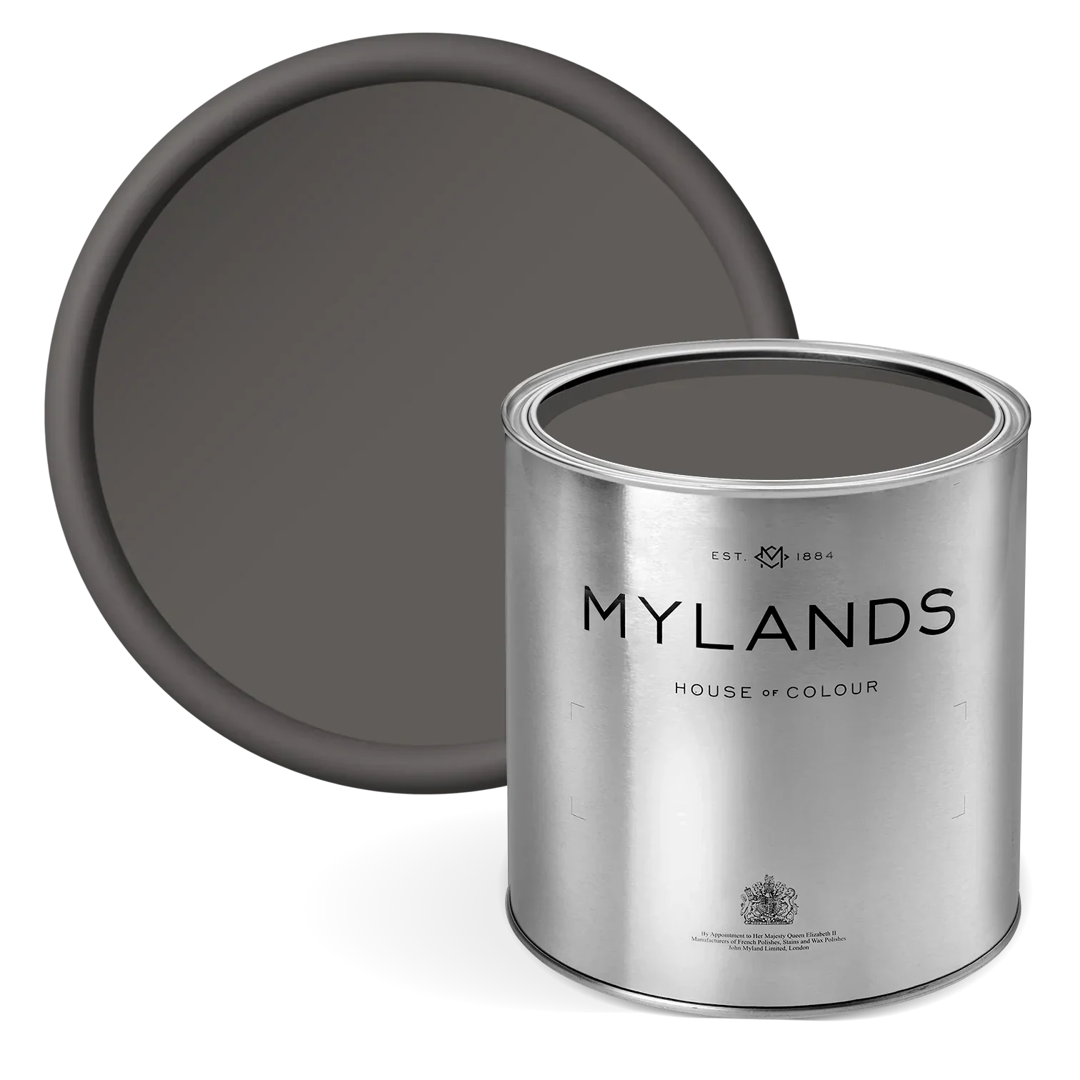 Rose Taupe™ No.292 - Mylands warm earthy grey paint in tin