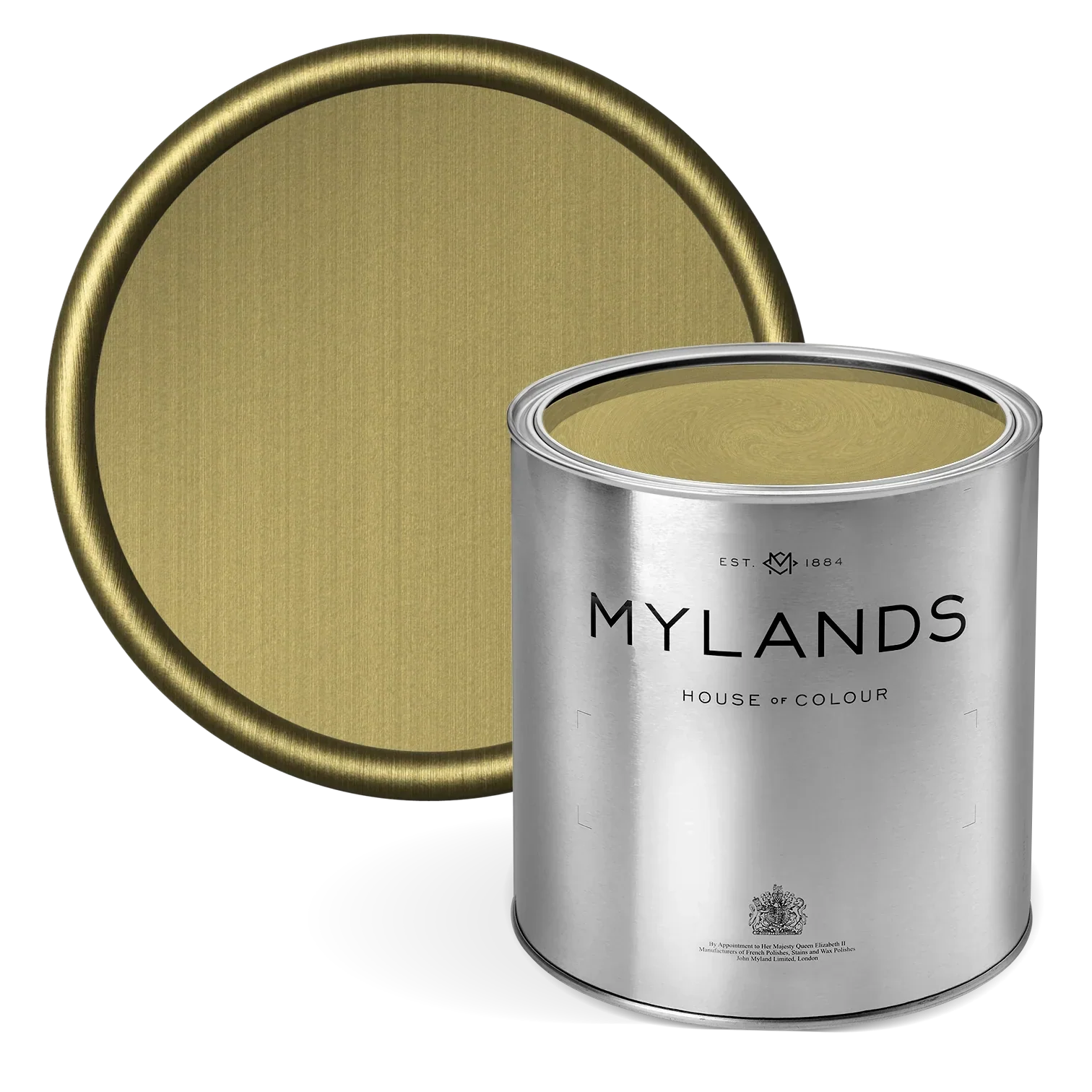 FTT-002™ - Pale Gold - Mylands metallic pale gold paint in tin