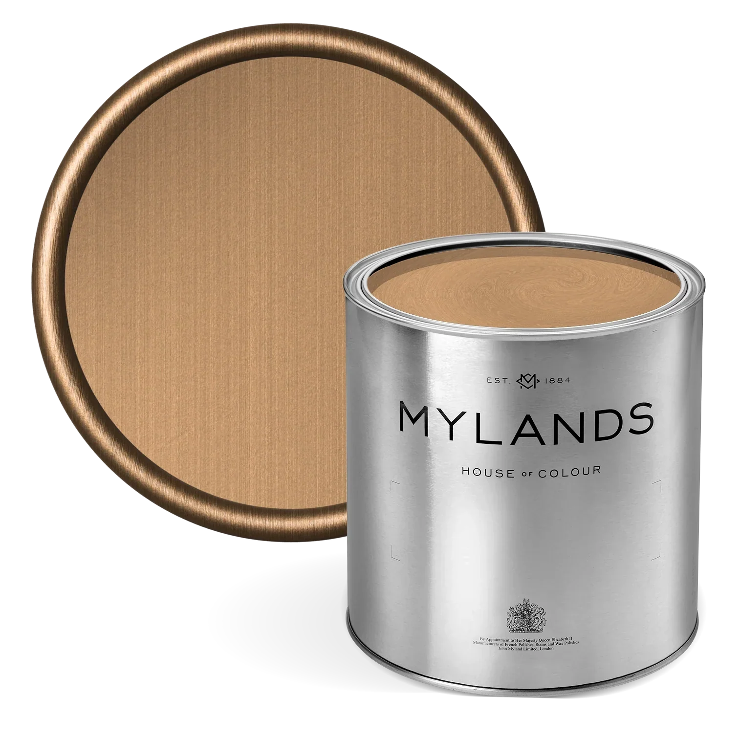 FTT-003™ - Pale Bronze - Mylands metallic bronze paint in tin