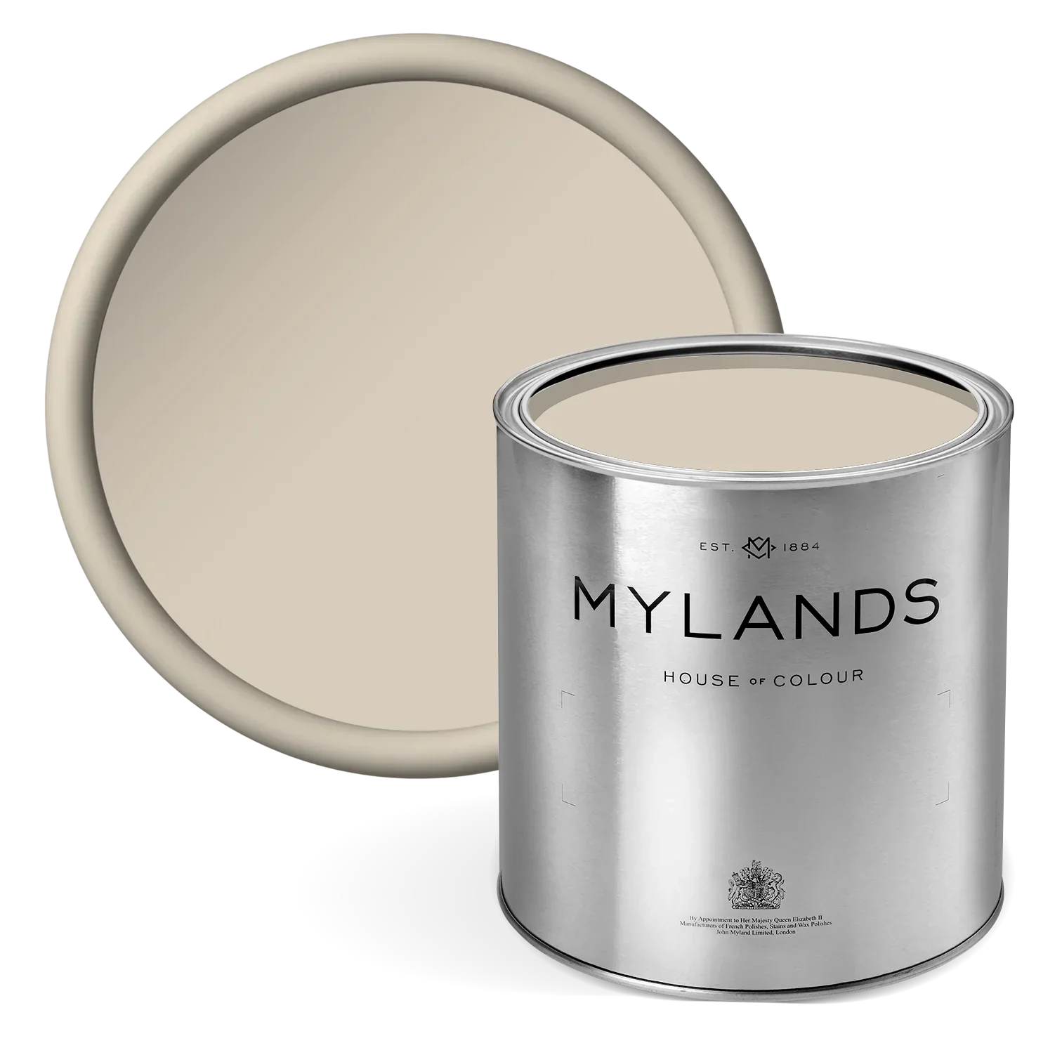 Paving Stone™ No.61 - Mylands warm neutral paint in tin
