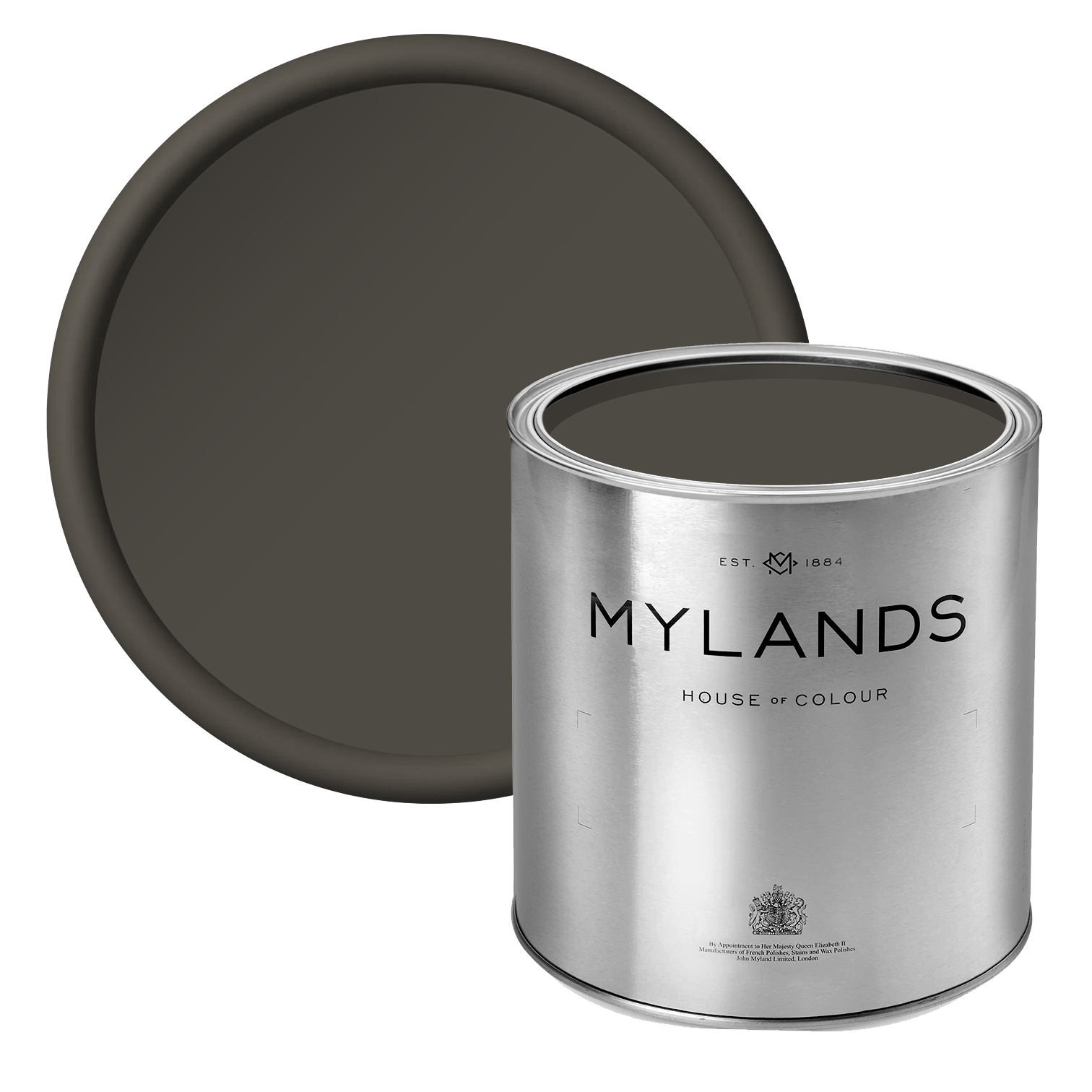 Pub BH.08 - Mylands black brown paint in tin