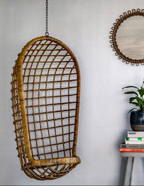 Silver walls painted with FTT-004 with hanging chair