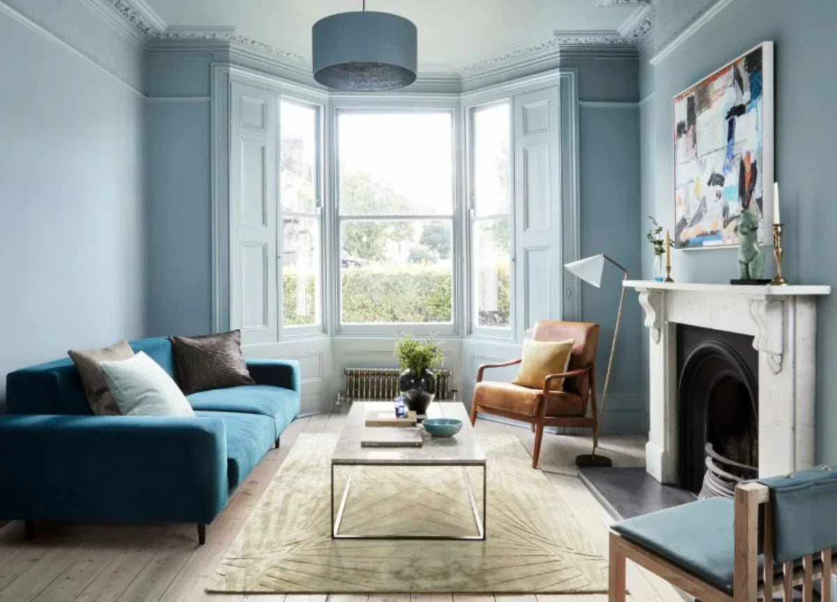 Blue Paint Ideas For Every Style Of Living Room