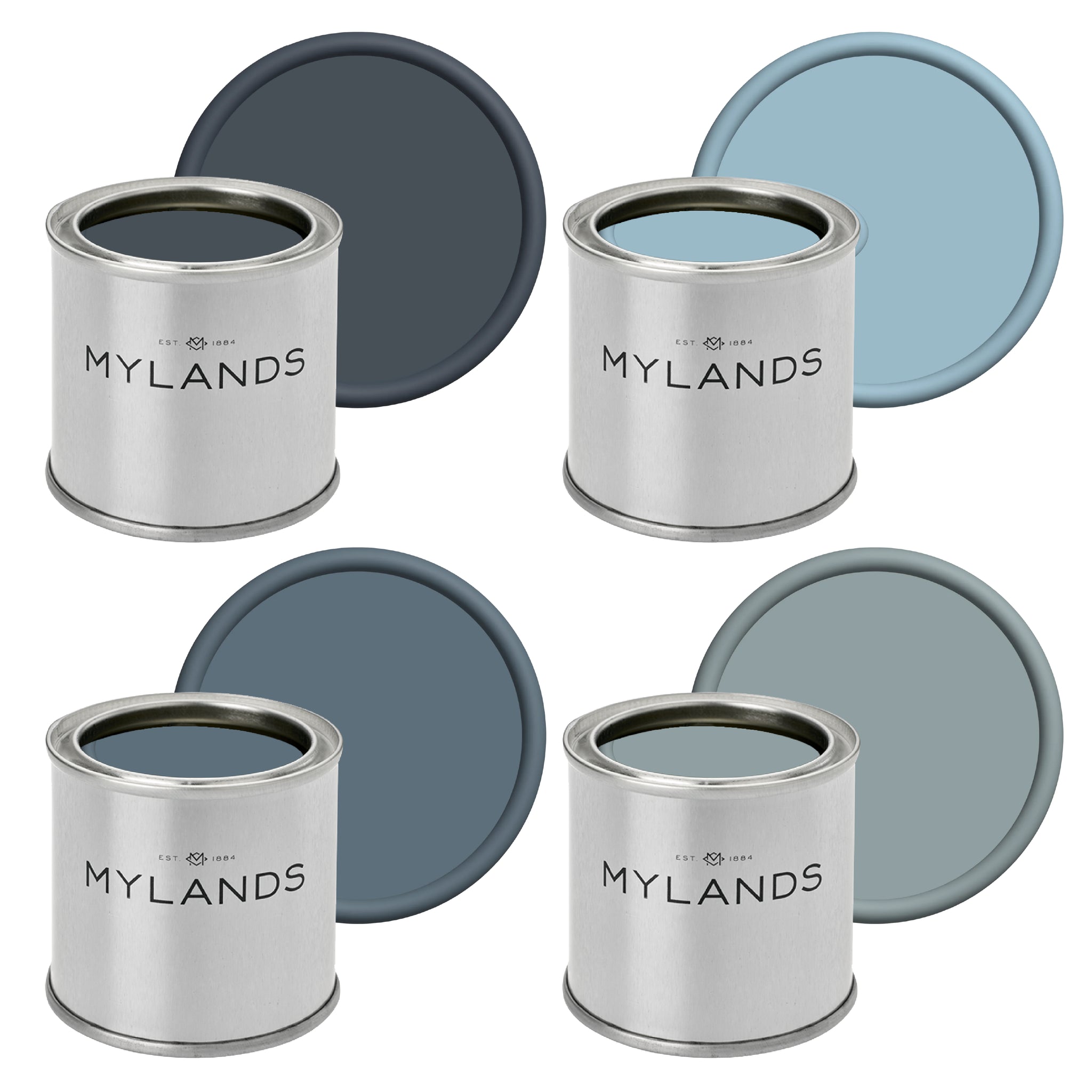 Blues - Sample Pots Set of 4