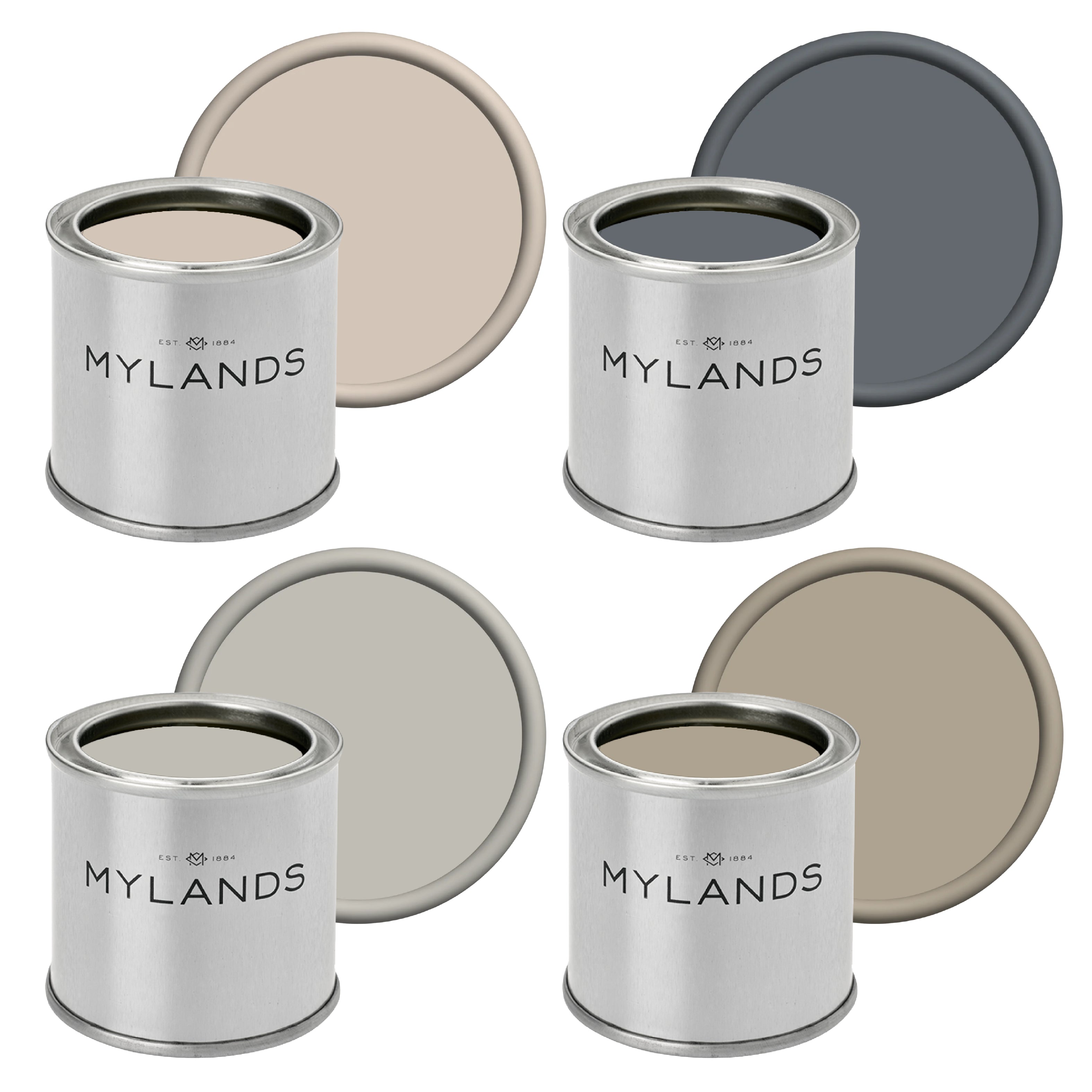 Greys - Sample Pots Set of 4