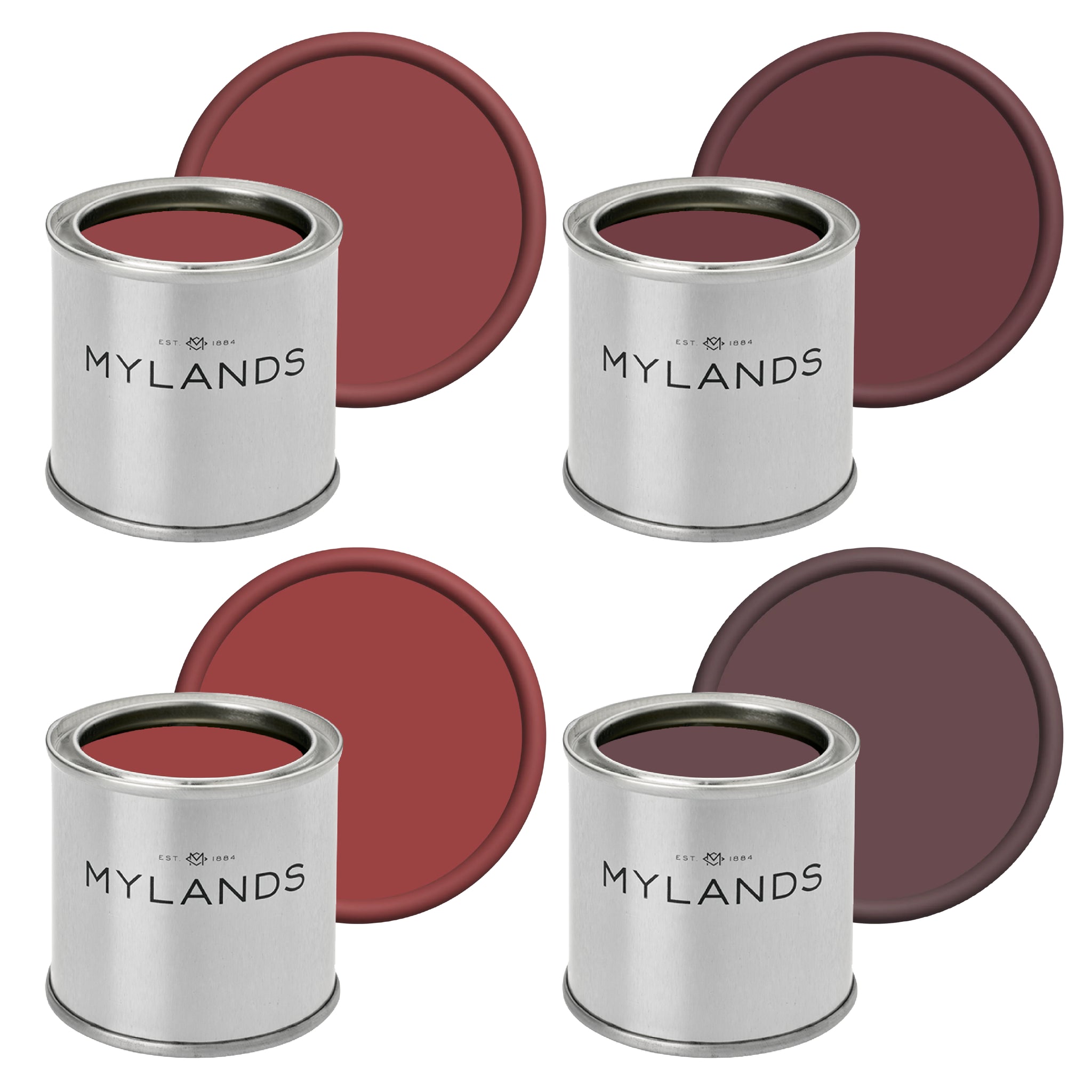 Reds - Sample Pots Set of 4