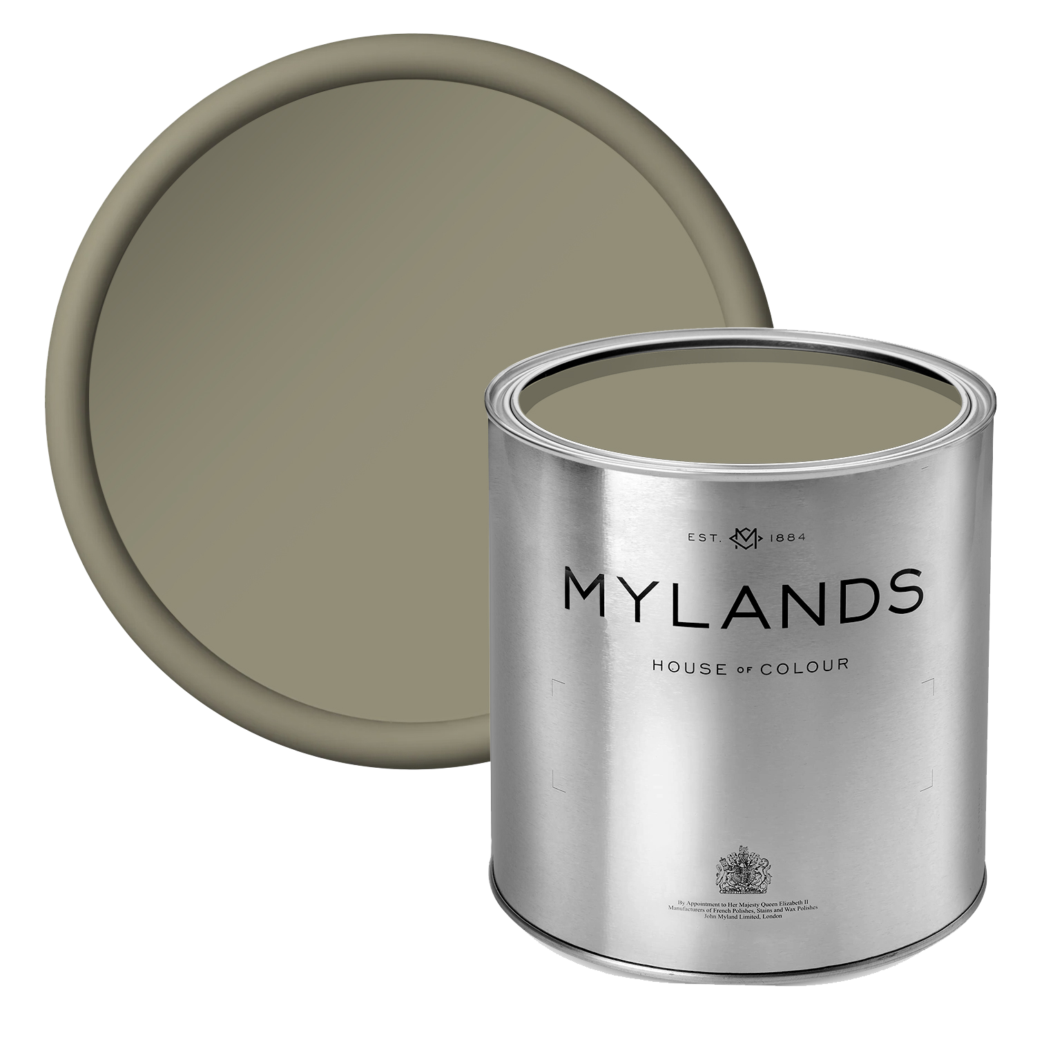 Artichoke BH.13 - Mylands deep sage green paint in tin