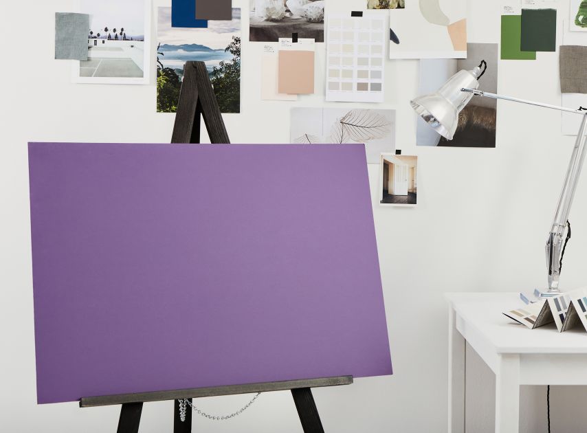 A Dark Purple canvas painted with FTT-020