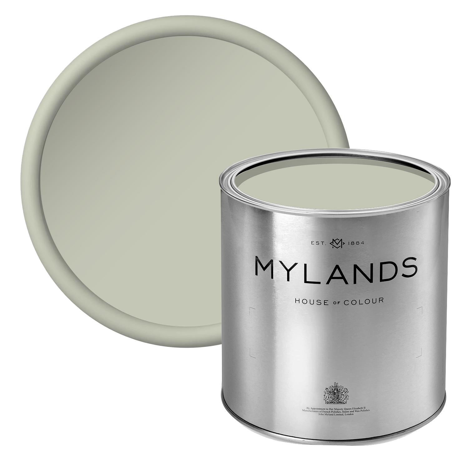 Lamb's Ear BH.06 - Mylands calming green paint in tin
