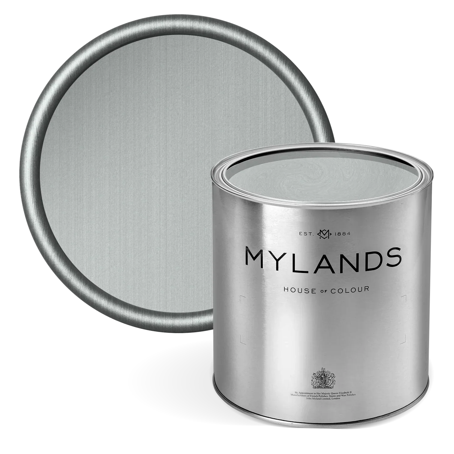 FTT-004™ - Silver - Mylands metallic silver paint in tin