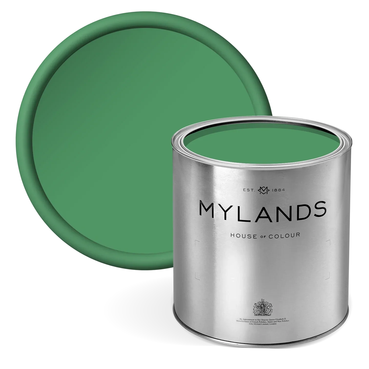 FTT-011™ - CSO Green - Mylands tropical green paint in tin