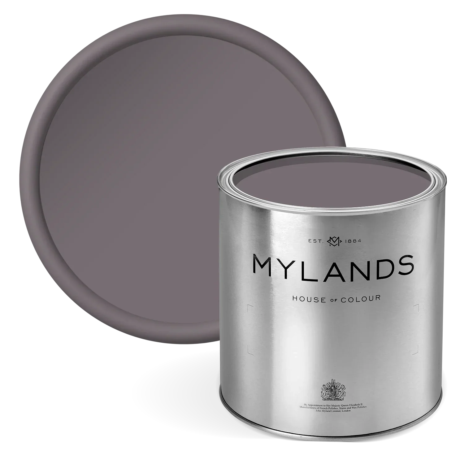 A metal tin of coloured paint Haar JB09