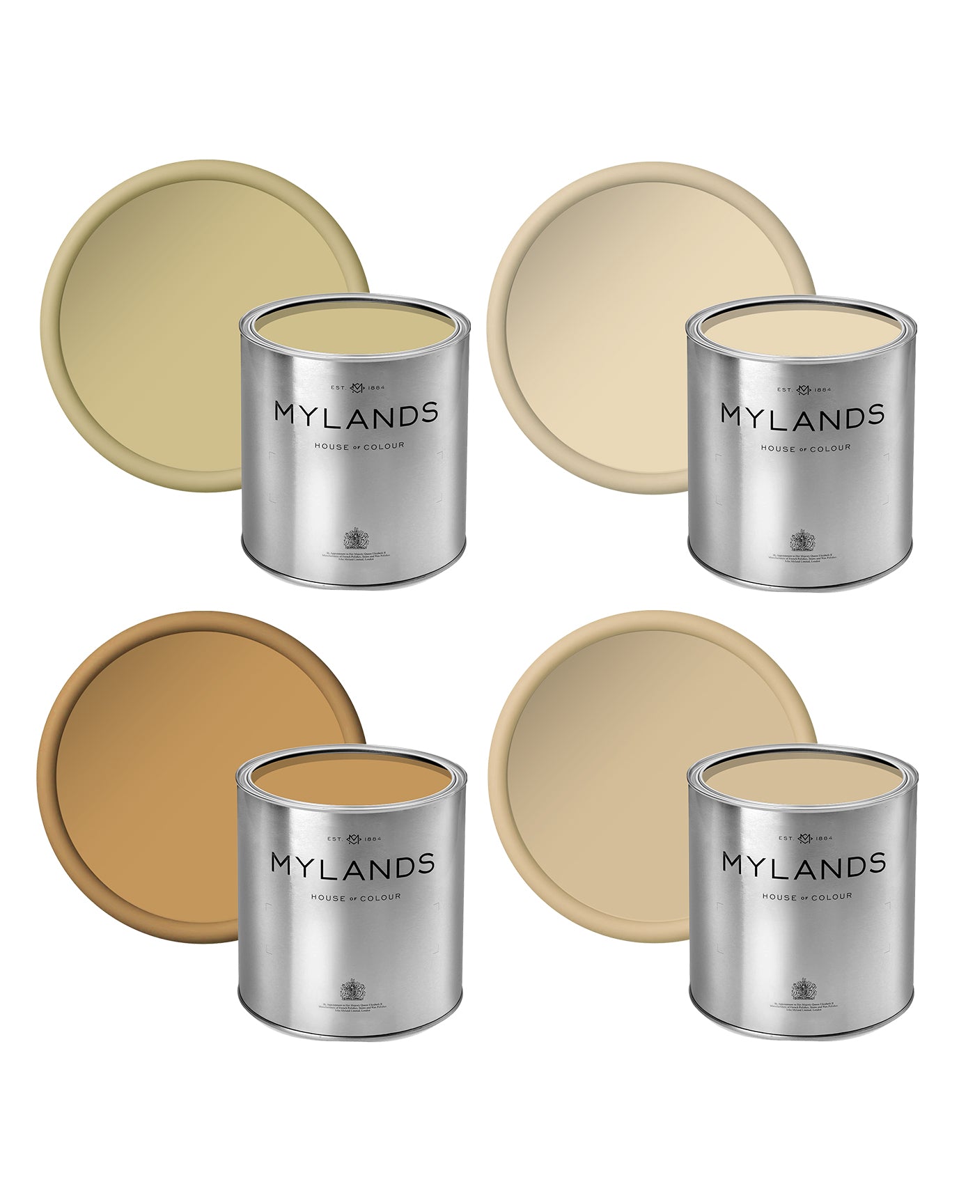 Beata's Yellows - Sample Pots Set of 4