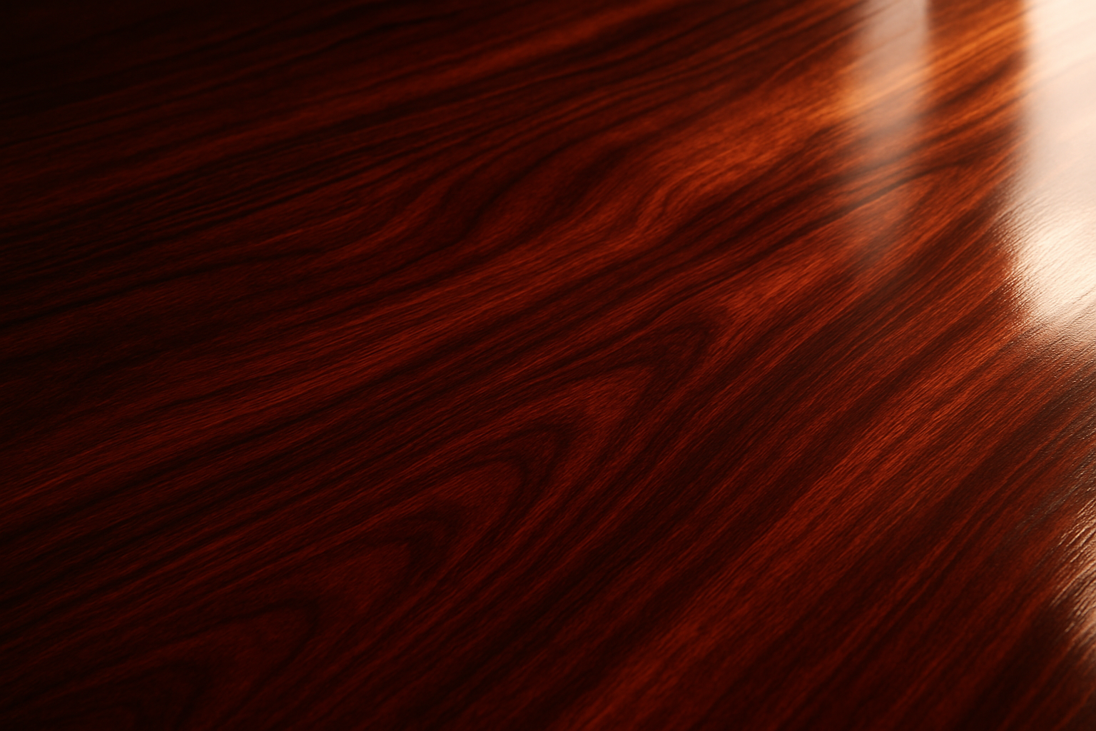 polished wooden surface