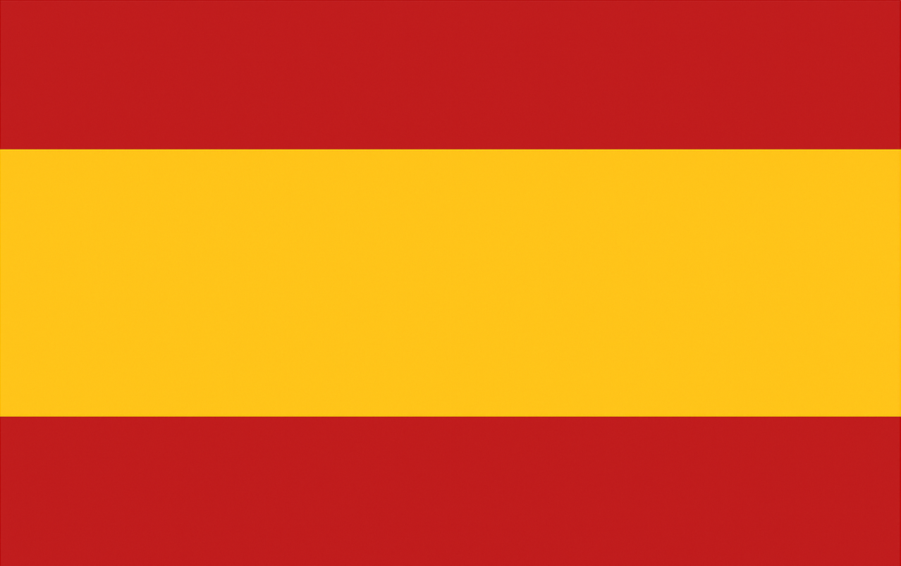 spanish flag not crest flat image