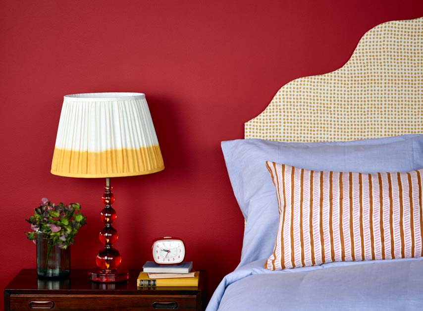 Post Box Red bedroom walls painted with Red Post Hill™ No.68